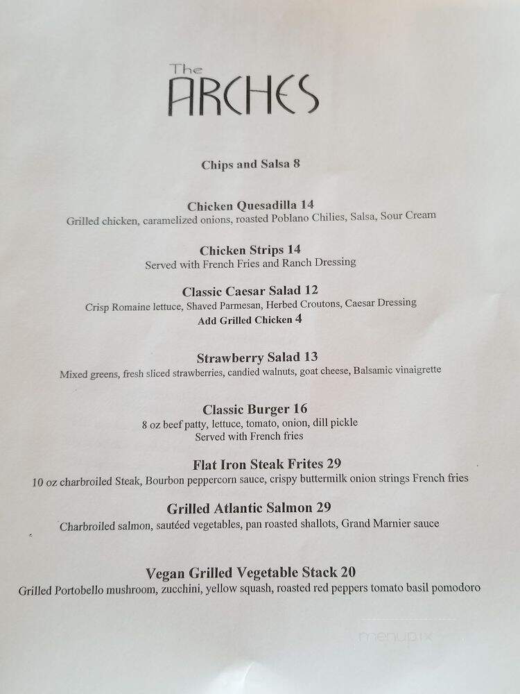 Arches at the Borrego Springs Resort - Borrego Springs, CA menu_pic