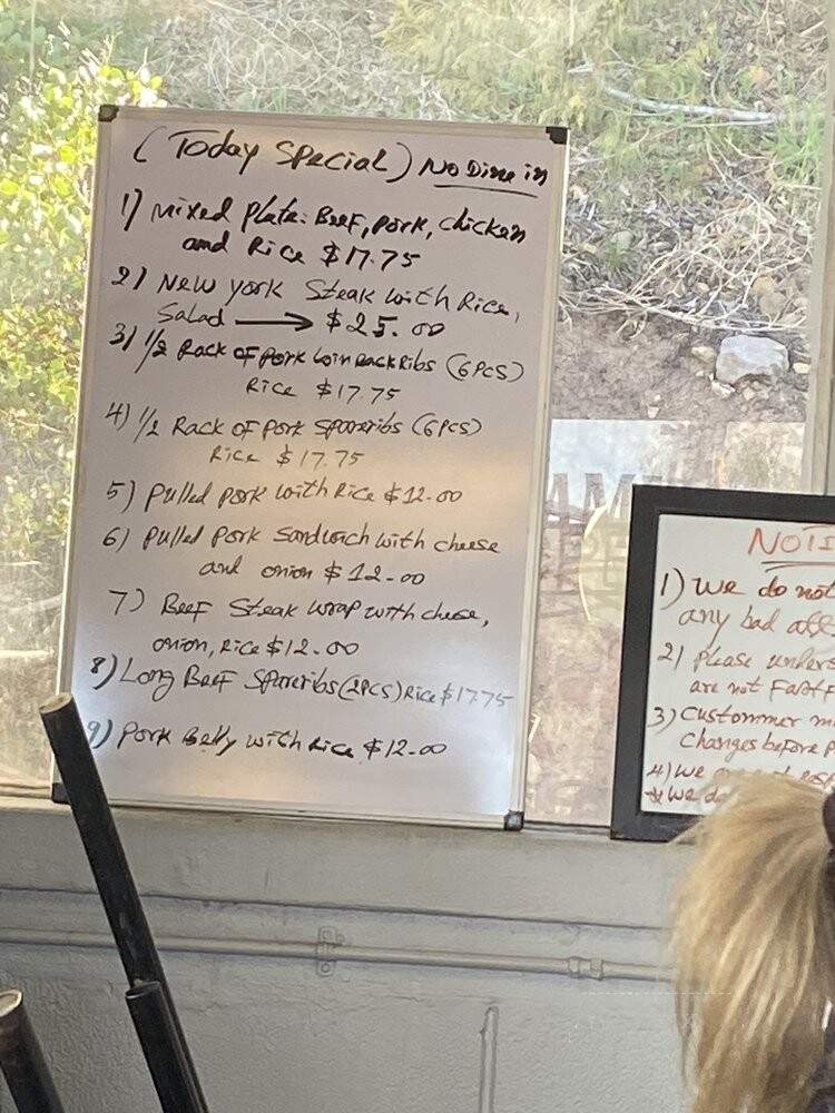 Asia American BBQ - Weed, CA menu_pic