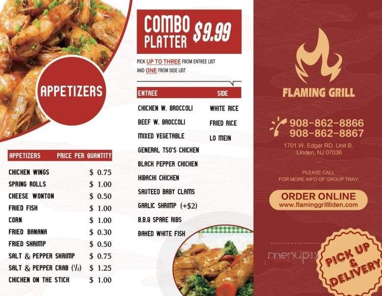 Flaming Grill Supreme Buffet - Linden, NJ menu_pic