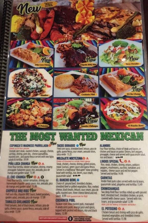 El Rancho Grande Mexican Restaurant - Mason, OH menu_pic
