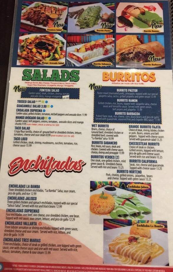 El Rancho Grande Mexican Restaurant - Mason, OH menu_pic