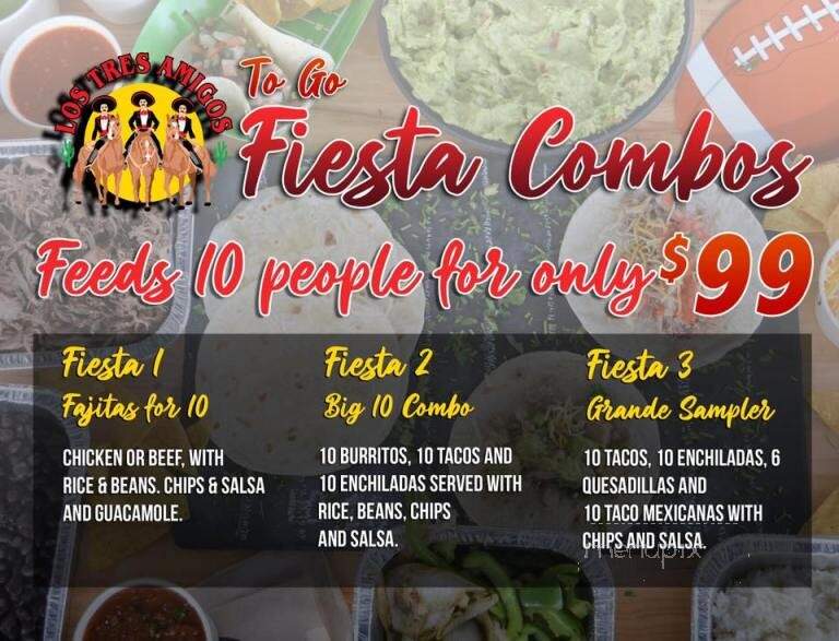 Los Tres Amigos - Michigan Center, MI menu_pic