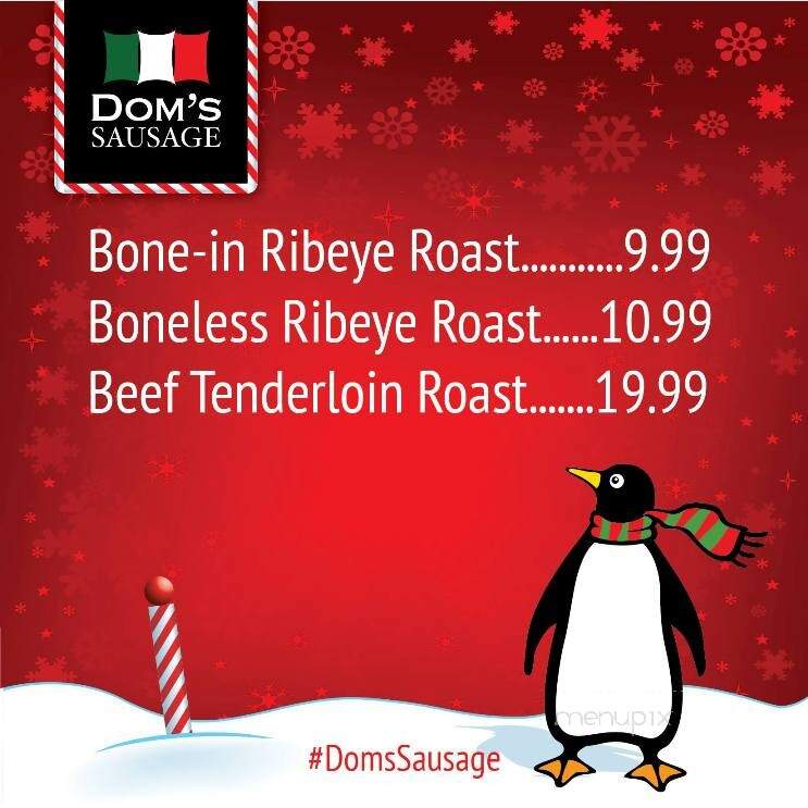 Dom's Sausage Co Inc - Malden, MA menu_pic