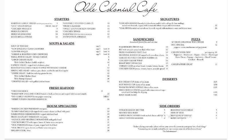 Olde Colonial Cafe - Norwood, MA