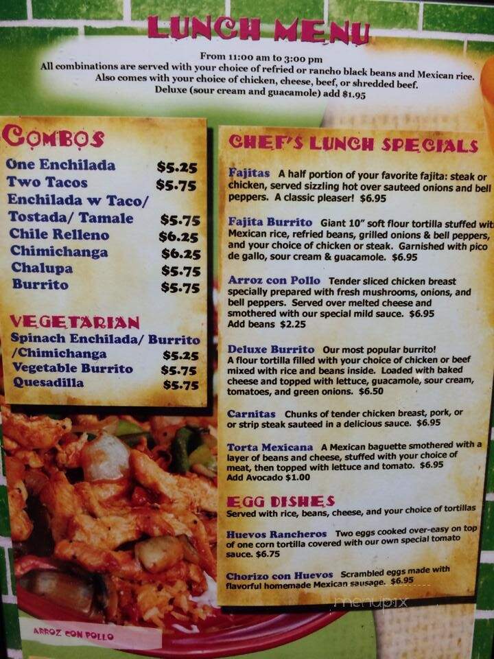 La Bamba II - Titusville, FL menu_pic