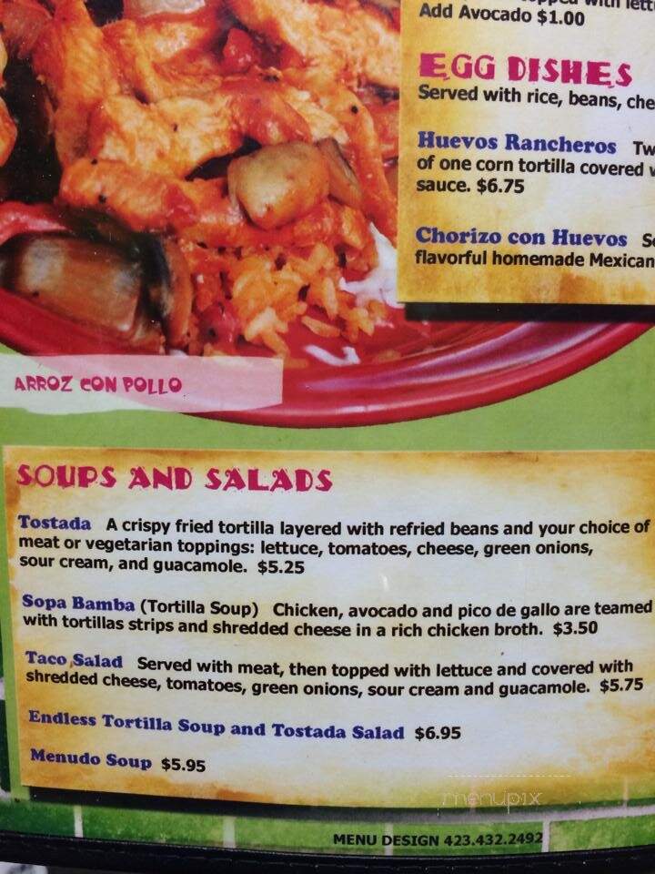 La Bamba II - Titusville, FL menu_pic