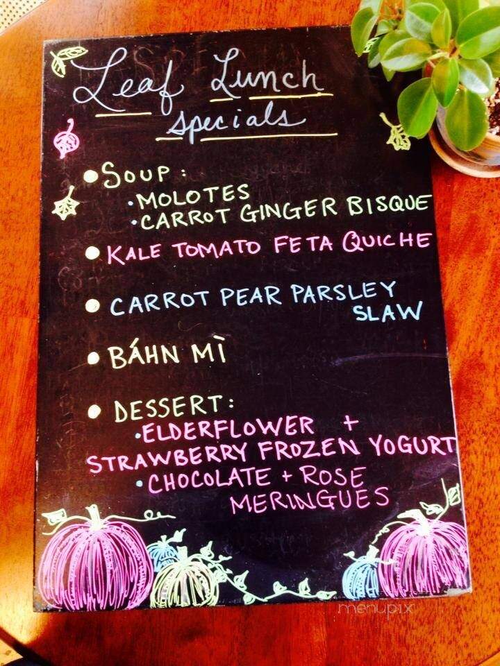 Leaf Kitchen - Iowa City, IA menu_pic