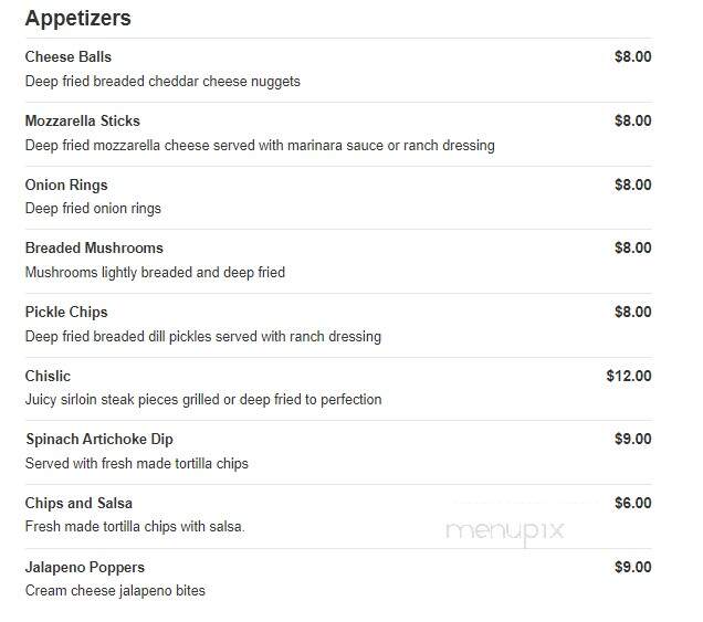 The Galley Motel & Steakhouse - Webster, SD menu_pic