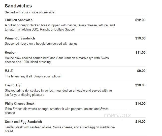 The Galley Motel & Steakhouse - Webster, SD menu_pic