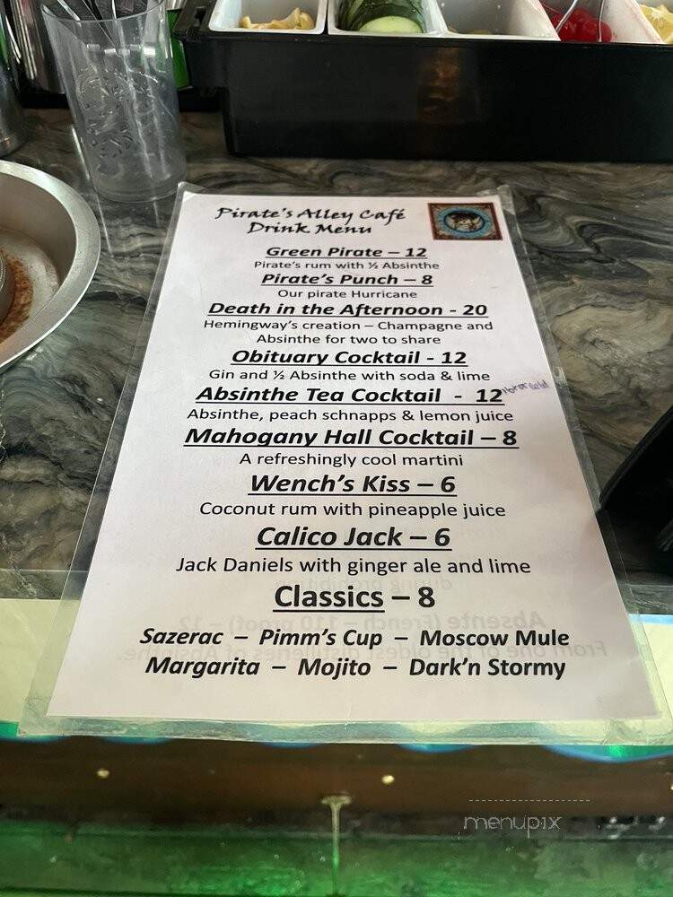 Pirates Alley Cafe - New Orleans, LA menu_pic