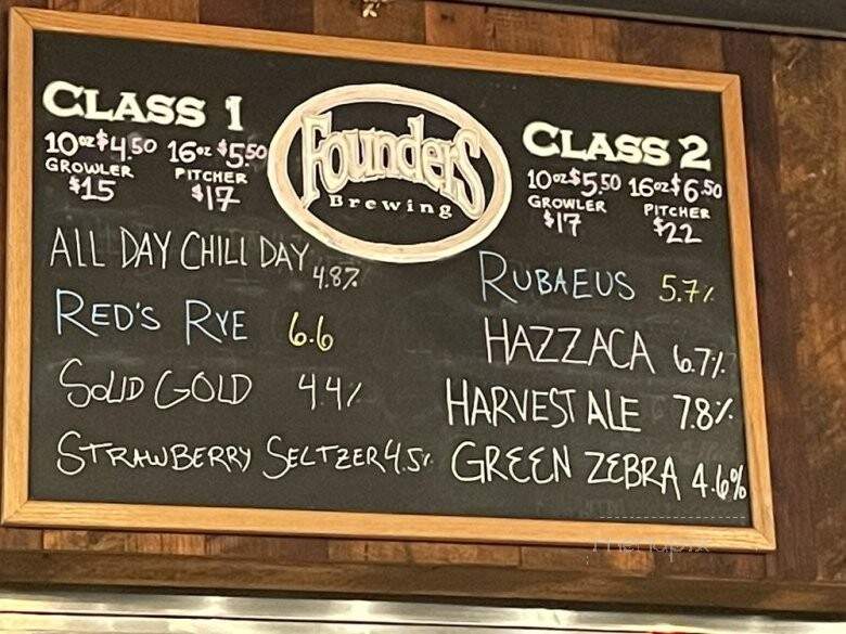 Founders Brewing Company - Grand Rapids, MI menu_pic