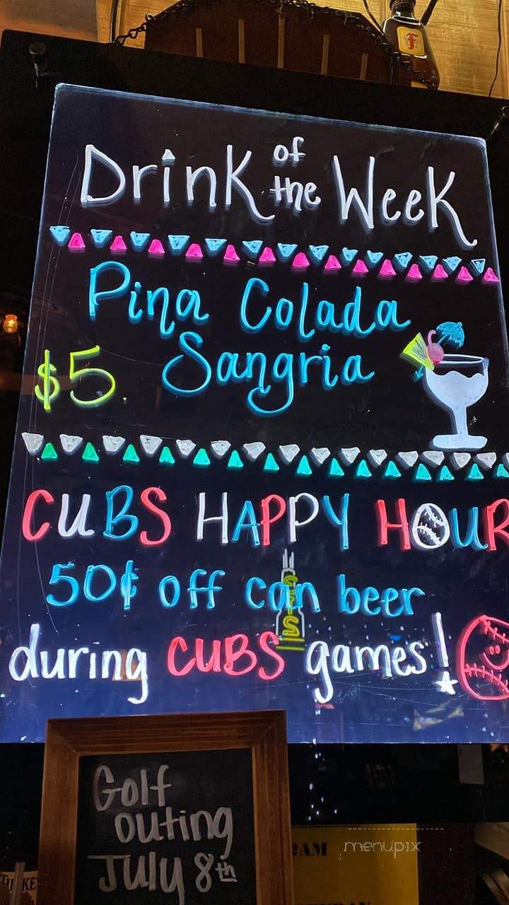 Knicker's Saloon - Dubuque, IA menu_pic