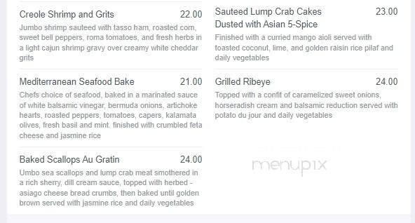 Live Oak Cafe - Southport, NC menu_pic