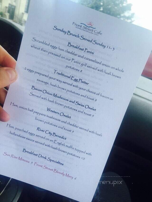 Front Street Cafe - New Richmond, OH menu_pic