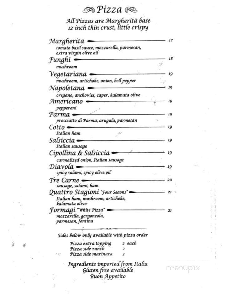 Cafe Portofino - Lihue, HI menu_pic