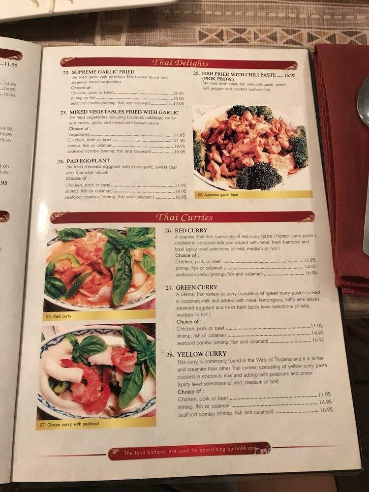 Sukhothai Restaurant - Kapaa, HI menu_pic