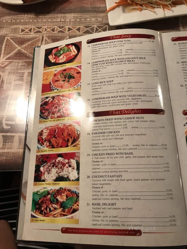 Sukhothai Restaurant - Kapaa, HI menu_pic