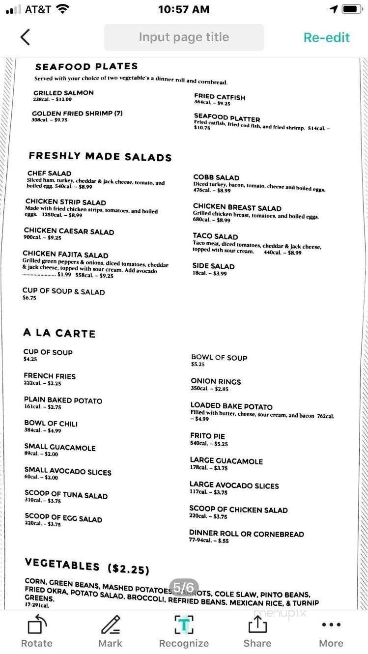 Angela's Cafe - Dallas, TX menu_pic