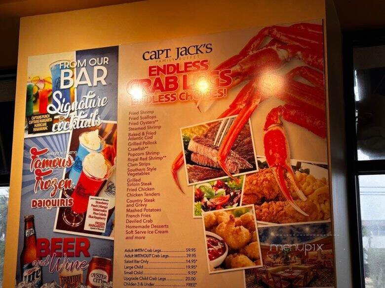 Capt Jack's Seafood Buffet - Panama City Beach, FL menu_pic