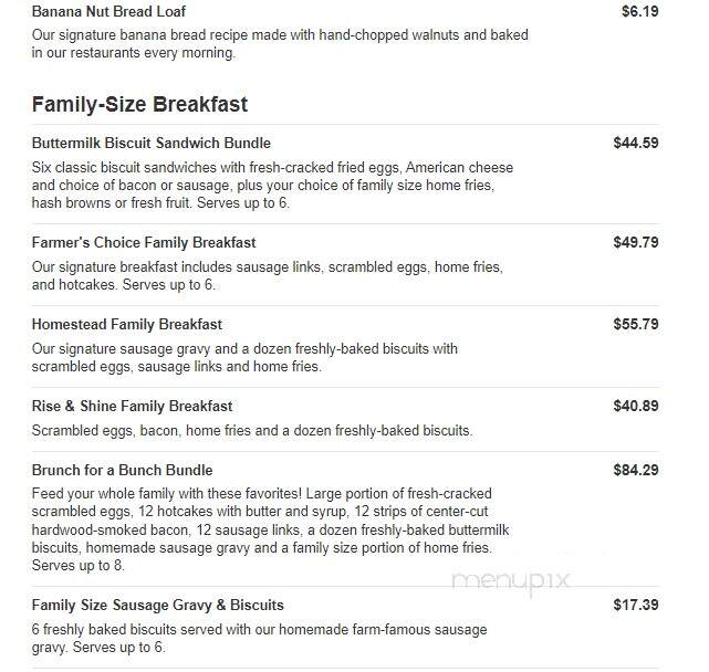 Bob Evans Restaurant - Dundee, MI menu_pic