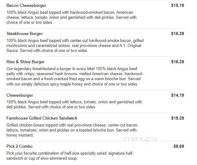 Bob Evans Restaurant - Dundee, MI menu_pic