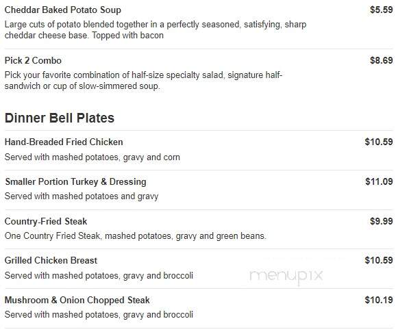 Bob Evans Restaurant - Dundee, MI menu_pic