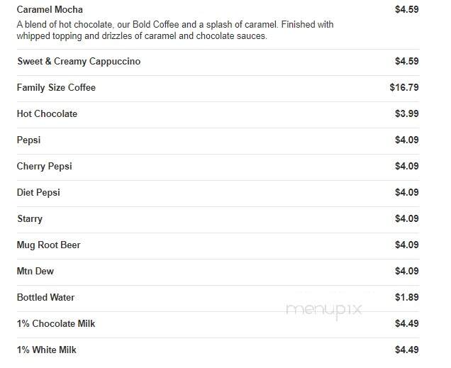 Bob Evans Restaurant - Dundee, MI menu_pic
