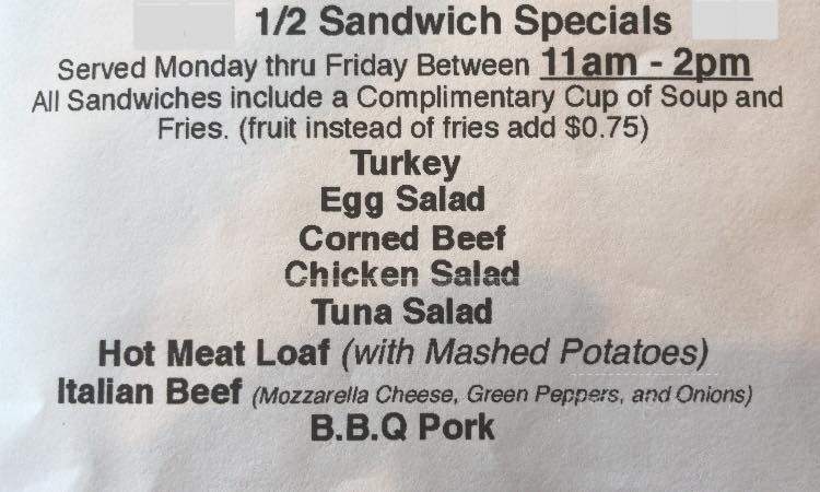 Hillside Restaurant - Grayslake, IL menu_pic