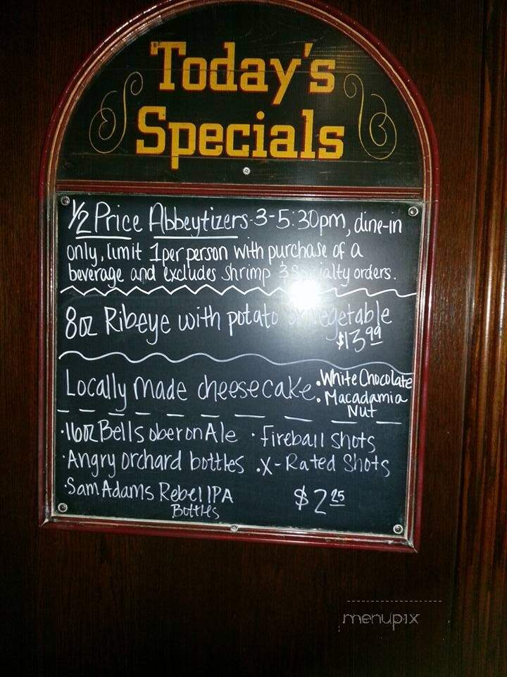 Abbey - Quincy, IL menu_pic