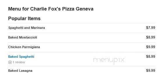 Charlie Fox's Pizzeria - Geneva, IL