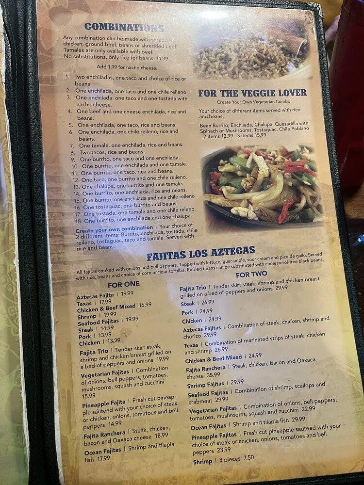 Los Aztecas - Dubuque, IA menu_pic