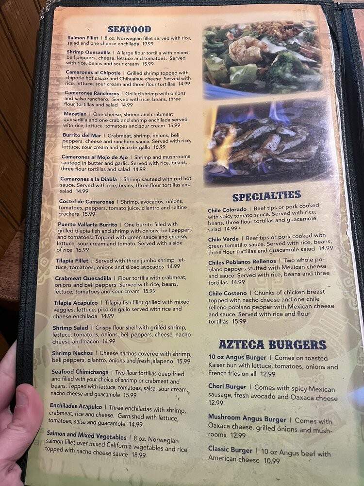 Los Aztecas - Dubuque, IA menu_pic