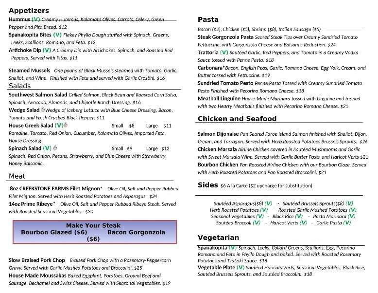 Famous Bistro - Owensboro, KY menu_pic