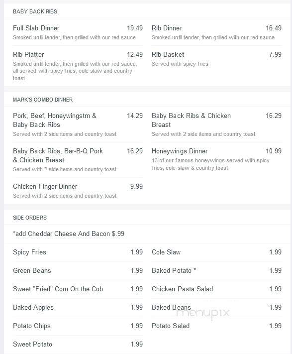 Mark's Feed Store - Valley Station, KY menu_pic