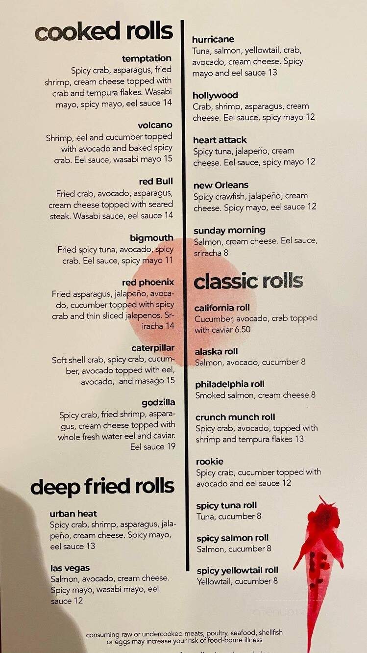 Tokyo Japanese Restaurant - Louisville, KY menu_pic