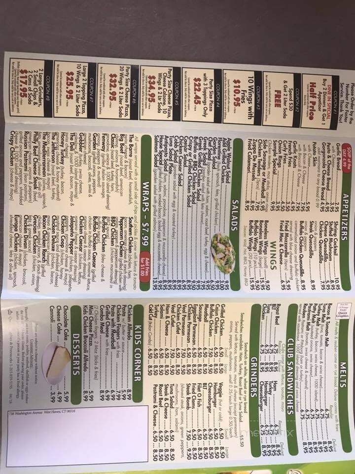 Neighborhood Deli - Wilbraham, MA menu_pic
