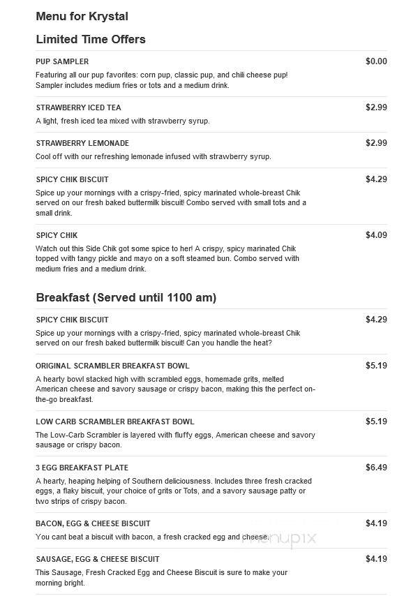Krystal - Moultrie, GA menu_pic