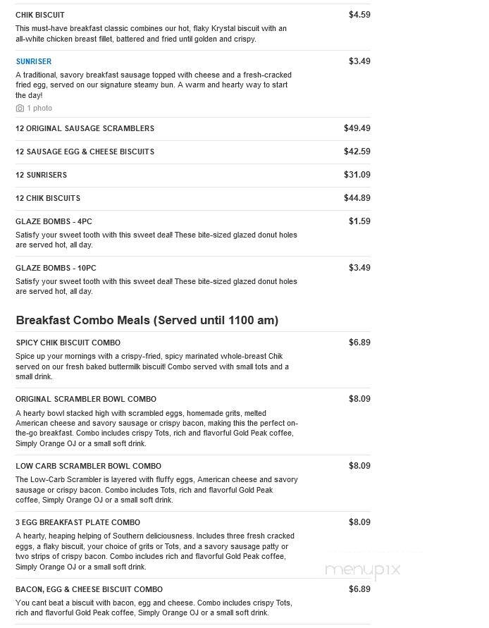 Krystal - Moultrie, GA menu_pic