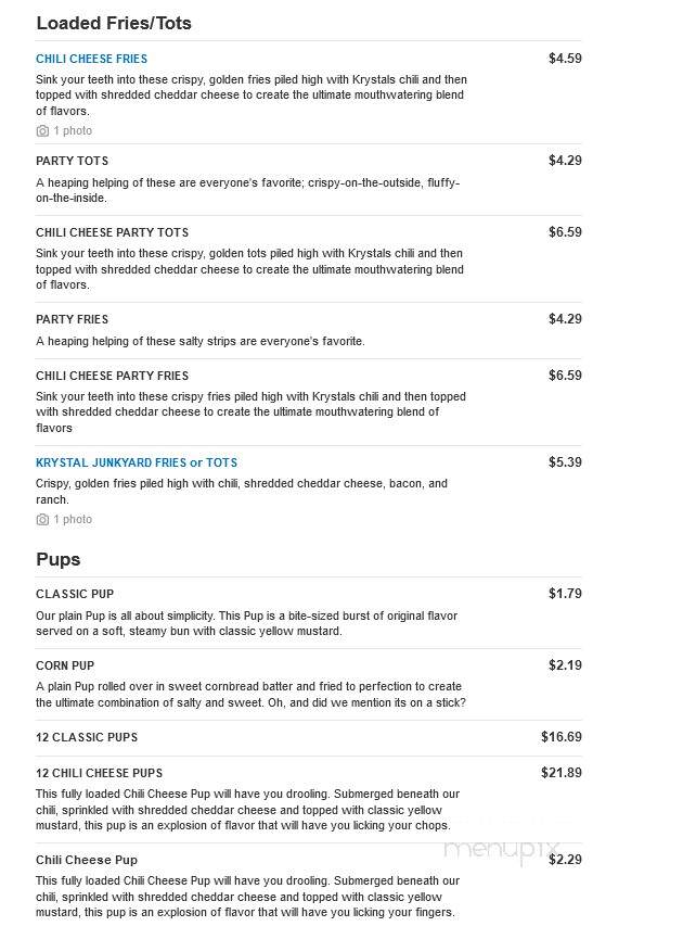 Krystal - Moultrie, GA menu_pic
