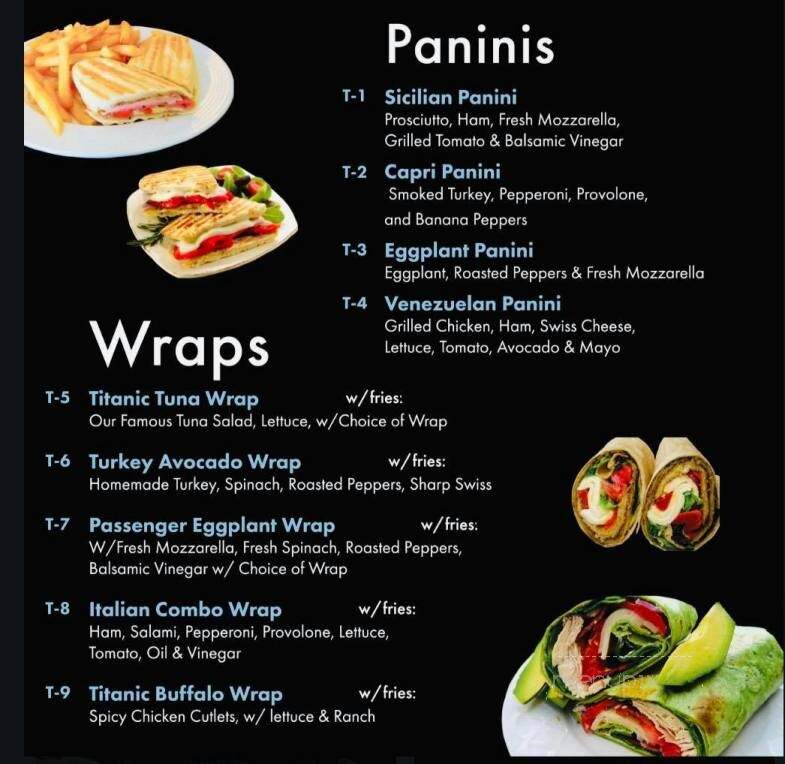 Titanic Deli - Congers, NY menu_pic