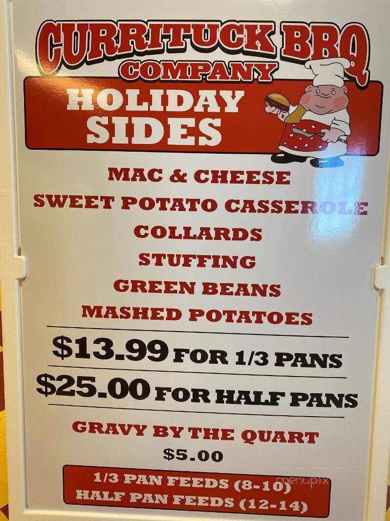 Currituck Bbq Co - Barco, NC menu_pic