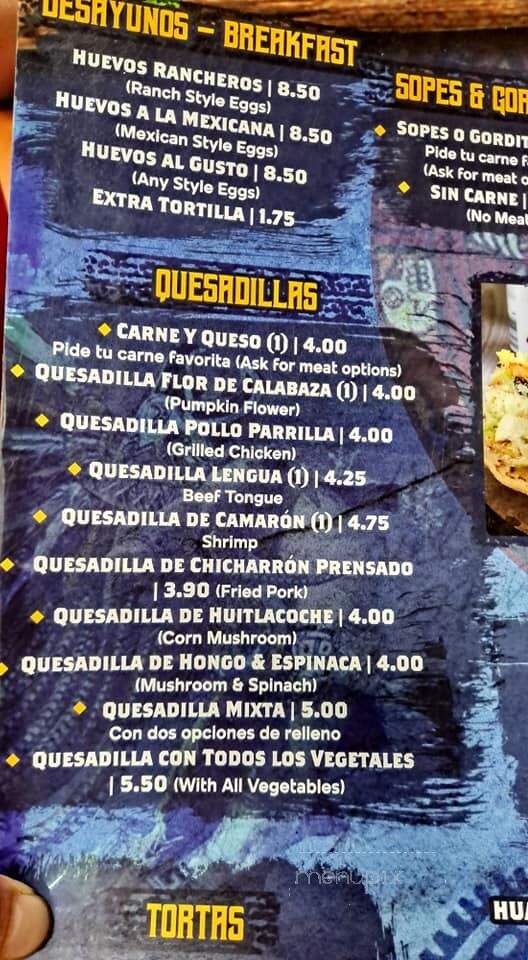 Taco Corner - High Point, NC menu_pic