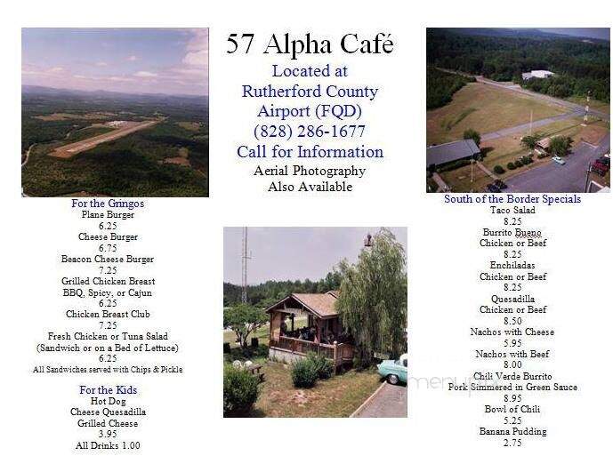 57 Alpha Airport Cafe - Rutherfordton, NC