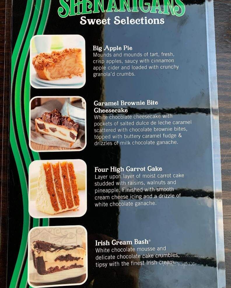 Shenanigan's Of Lake Harmony - Lake Harmony, PA menu_pic