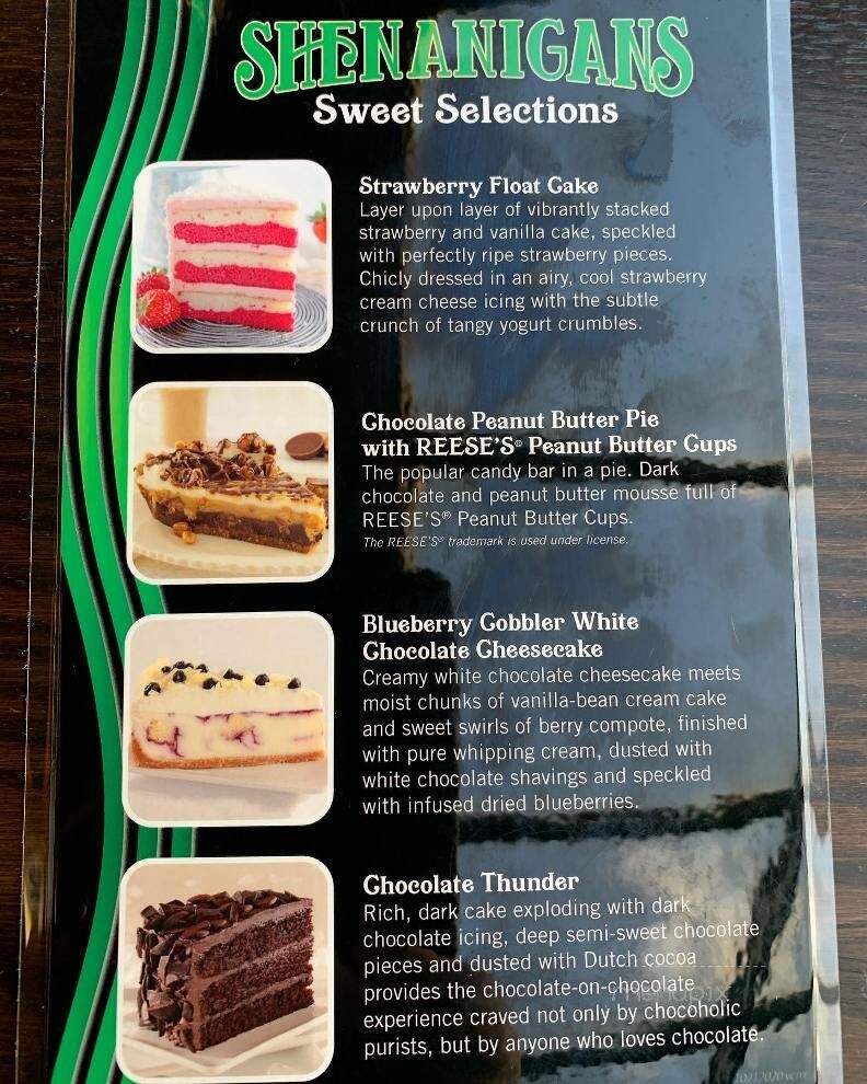 Shenanigan's Of Lake Harmony - Lake Harmony, PA menu_pic