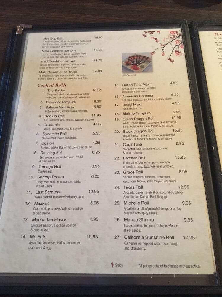 Ichiban Restaurant - Cranston, RI menu_pic