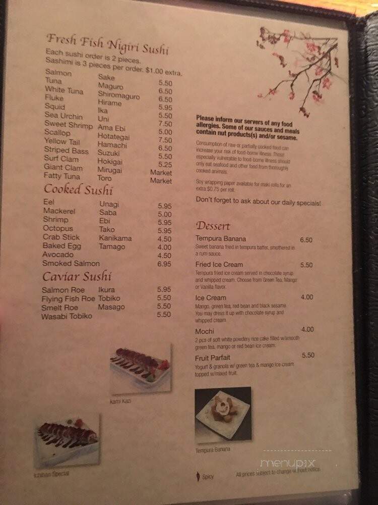 Ichiban Restaurant - Cranston, RI menu_pic