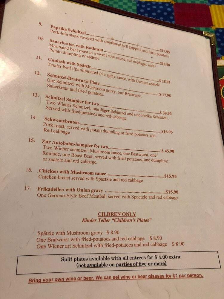 Zur Autobahn Restaurant - Meridian, TX