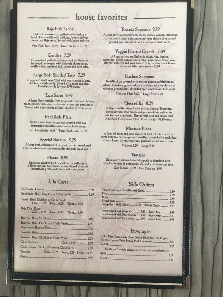 Su Casa Mexican Restaurant - Midvale, UT menu_pic