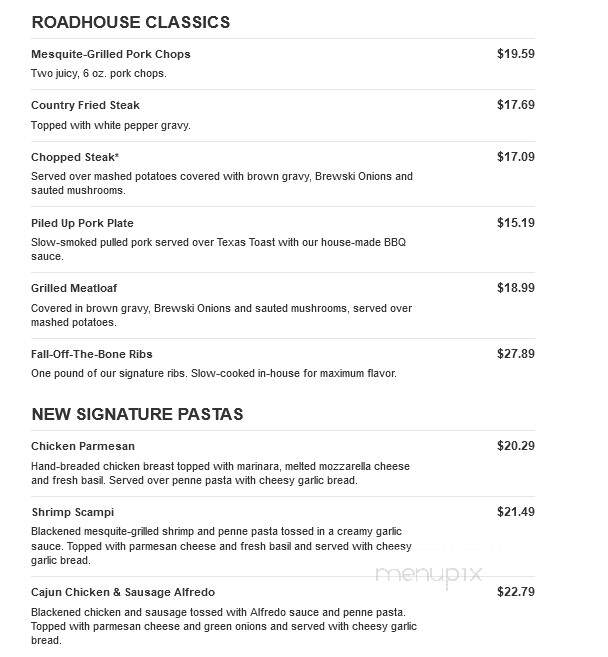Logan's Roadhouse - Florence, AL menu_pic